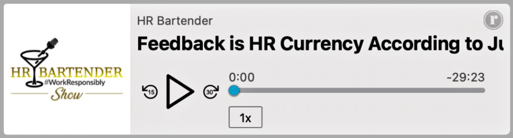 HR Bartender Podcast audio player Develin and Fields on talent and technology