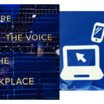 wall graphic you voice workplace professional business text message
