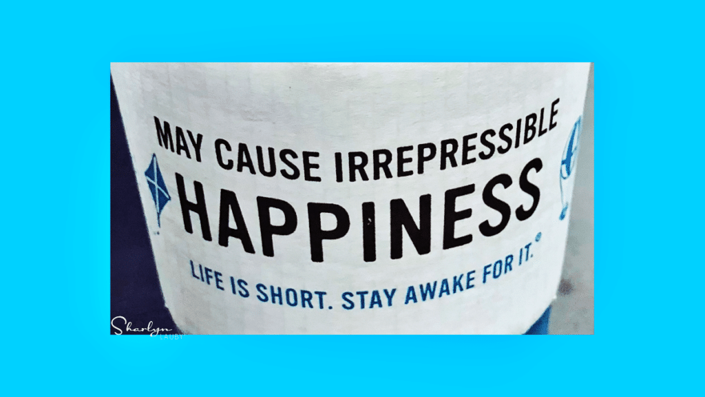 promo sign irrepressible happiness from fun at work